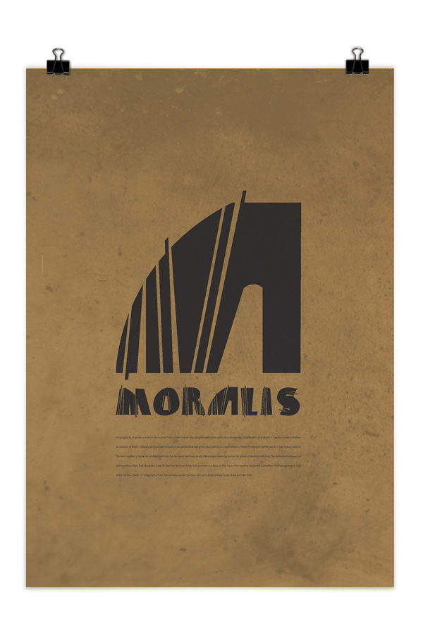 moralis Typeface font poster letters lettering engraving typo geometry Display Greece design 30's Forms