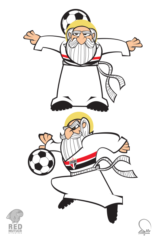 soccer  characters   futebol Mascots design
