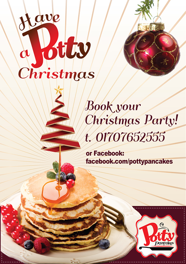 promotional posters Christmas pancakes Doughnuts Donuts