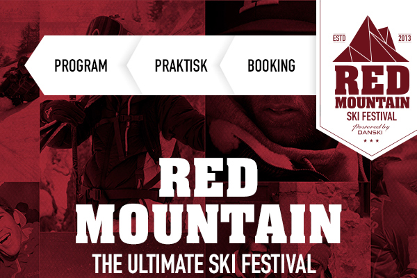 red mountain redmountain Ski festival Website Webdesign grid Responsive mobile smartphone Morten lybech