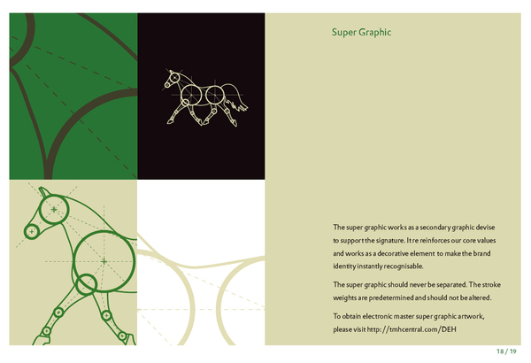 Dubai Equine Hospital Branding Identity visual language Visual Standards Guide signage.