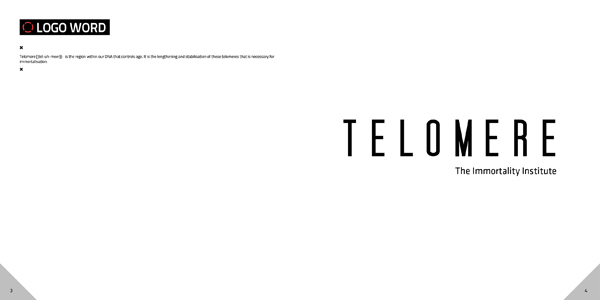 Telomere Corporate Identity Manual Style Guide Immortality micaela reeves