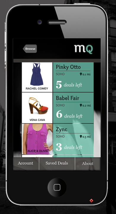 app iphone Shopping boutiques Deals members-only QR Code Website user experience