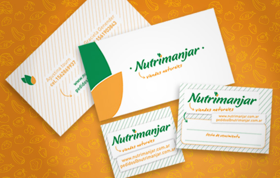 Natural Meals identity Logo Design business card stickers minimalist meals FREEZE orange Food 