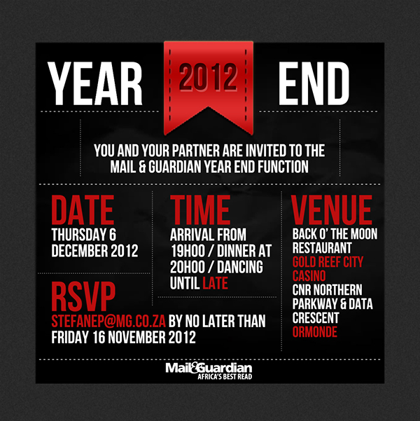 Invitation Templates Year End Function