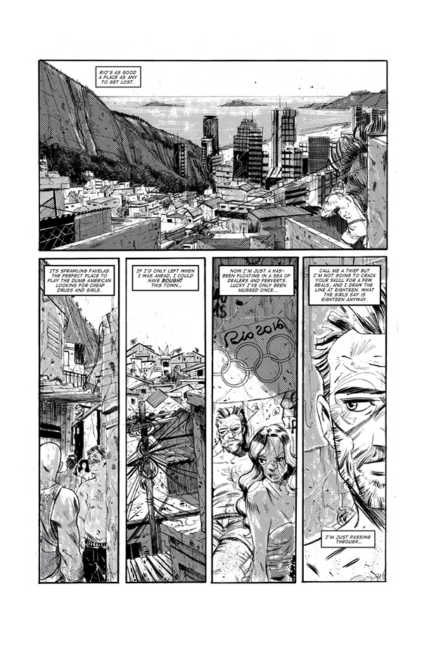 expatriate comics ink Brazil Rio de Janeiro favelas art