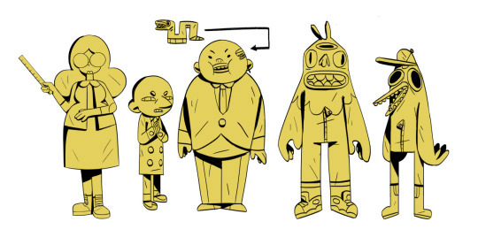 Character design  concept art japan monsters kids animation  2D yellow cartoon
