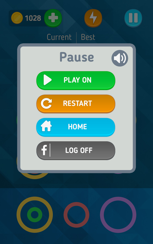 game UI Interface mobile
