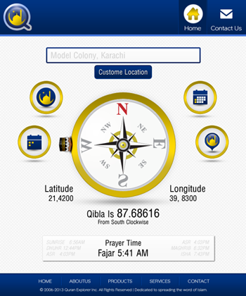 Prayers Time muslim religious app Multiplatform design Qibla Direction