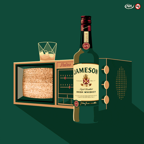jameson gif loop alcohol Whiskey south africa local minimal pernod ricard social media situational