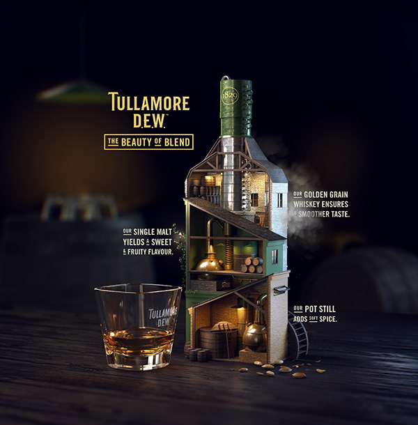 Tullamore D.E.W. — Triple Blend — Idea, 3D Key Visual
