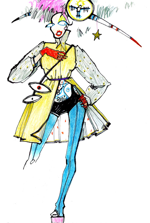 Basquiat ladyboys travisty transexual stars glam modern art comics dangerous angels