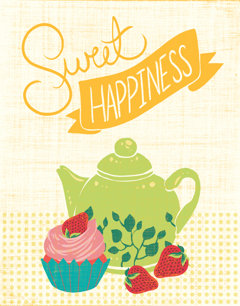 sweet happiness kitchen Food  licensing digital cute