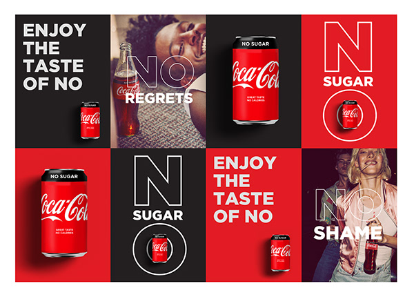 Coca-Cola No sugar / Key visual / Moodboard