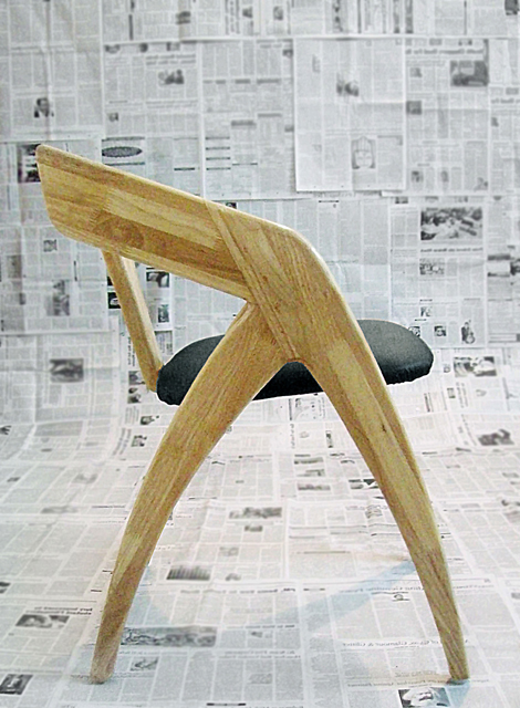 wooden furniture rubber wood restaurant chair crab NID Beach Furniture