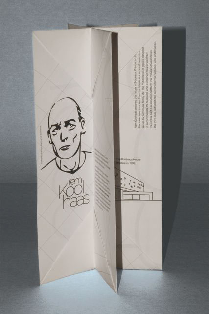 rem koolhaas poster structural and origami design Catalogue catalog Poster Design