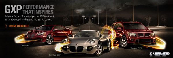 motion design GM Pontiac Auto web site Flash after effects SFX