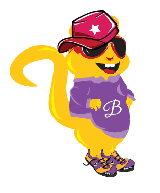 Mascot  Graphic  logo  animal  squirrel  yellow  character  cartoon  fashion  clothes