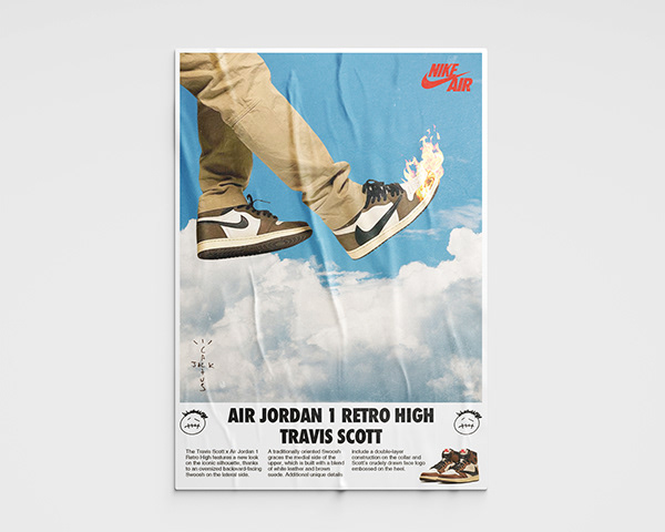 AIR JORDAN 1 x TRAVIS SCOTT - Poster