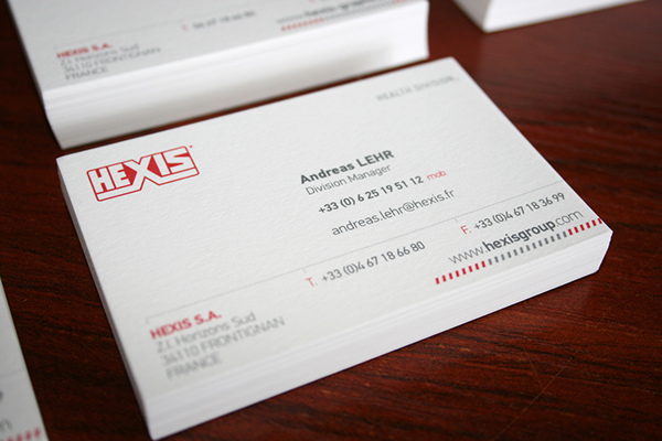 HEXIS Business Cards Corporate Identity