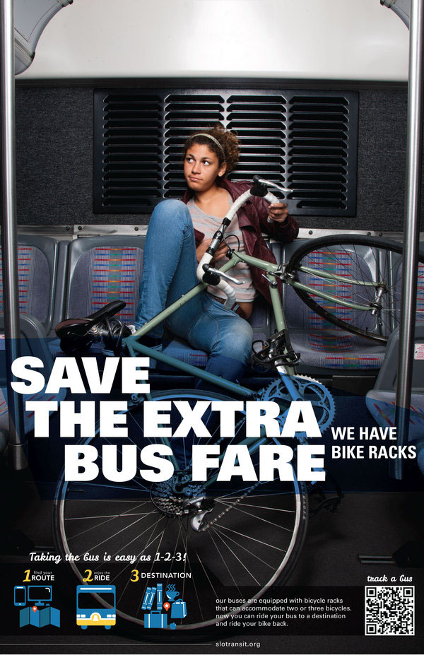 bus poster Transit advertisement SLO