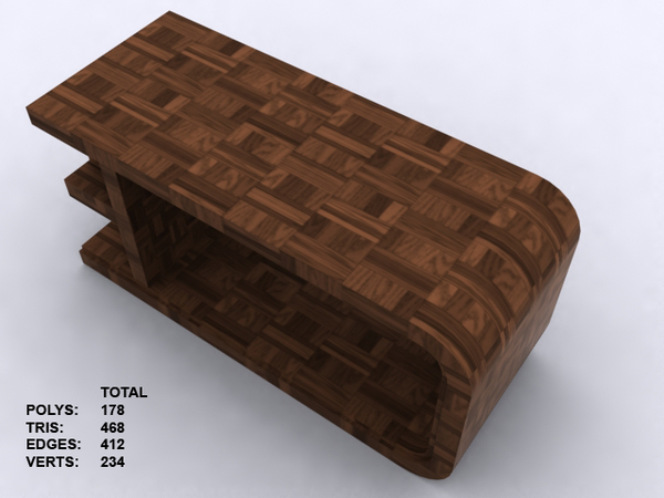 contemporary table 3D texture coffee table wood plastic Render 3ds max scanline furniture