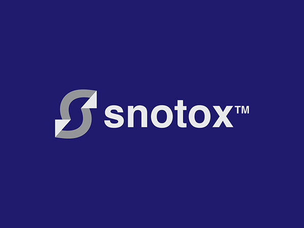 snotox logo design, modern s