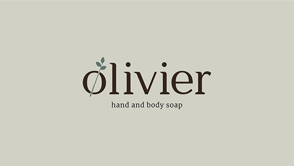 Olivier logo/brand identity for soap