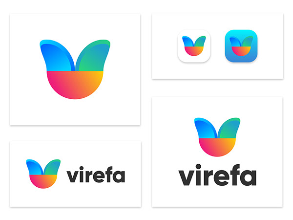 Virefa - Modern Logo Branding Design.