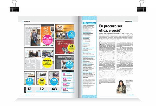 public empresario Office magazine noticia info design revista publicidade graphic mock
