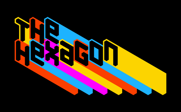 The Hexagon The Hexagon Space The Hexagon Logo Contest HexagOn Yer Jock Logo Contest! Baltimore Bmore Hexagons geometry Logo Design modular font weekends RaRahPhoto Carlos Vigil Super Rad Design SRD