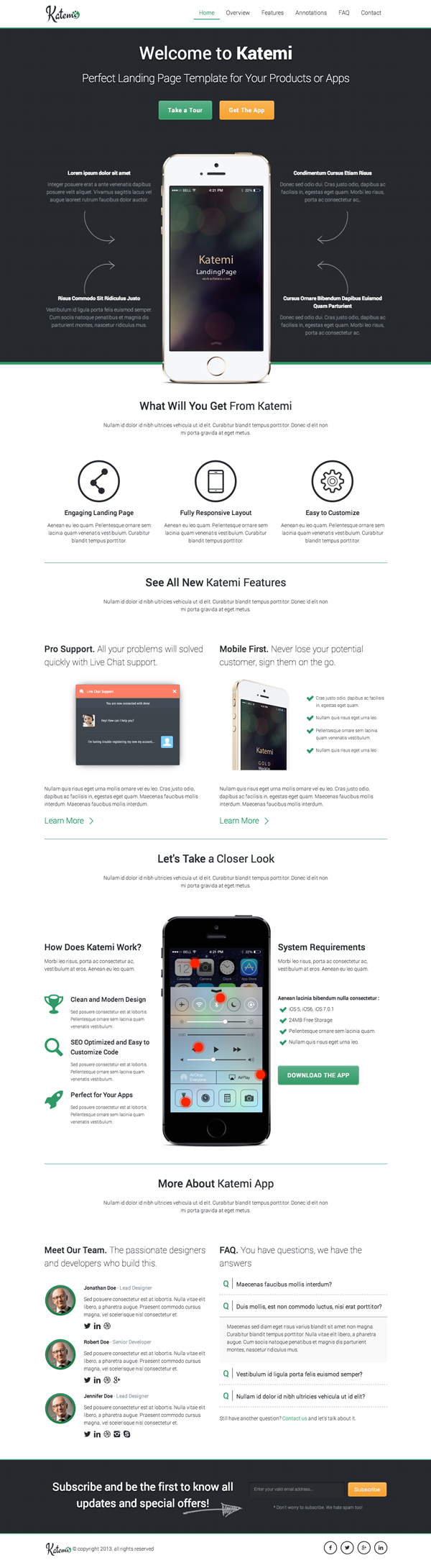 landing page template themeforest One Page marketing   product service software apps Responsive bootstrap clean minimalist works of wisnu