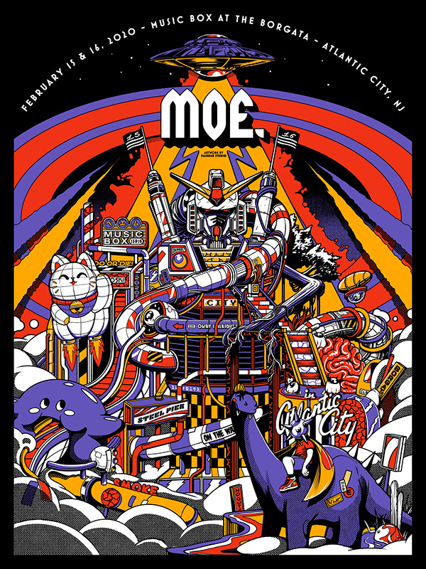 Moe. Atlantic City Poster コンサート
