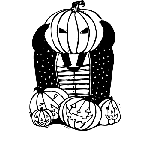 sticker badger monsters Halloween dracula misfits ghost mummy zombie pumpkin skeleton chimera witch frankenstein WacomHalloween