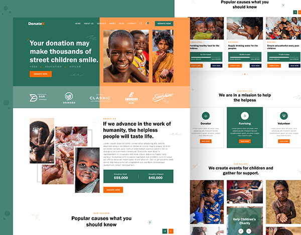 Donation Template Projects  Photos, videos, logos, illustrations and  branding on Behance