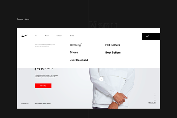 Nike - concept website on Behance