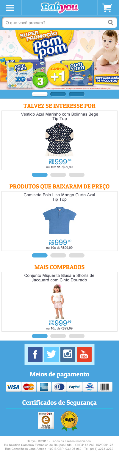 Kleiton guedes designer Brasil são paulo e-commerce Loja Virtual babyou front-end desenvolvedor