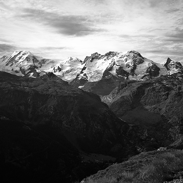 light black and white mountains Matterhorn Switzerland