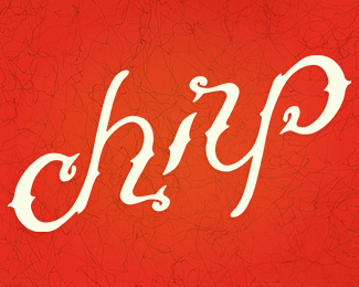 chirp Todd Weber ambigram identity logo Custom Lettering custom type feather Script ligature