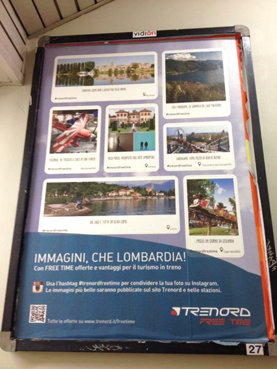 trenord train frame app UI ux integrated communication strategy share upload instagram ashtag politecnico milano giulia papalia
