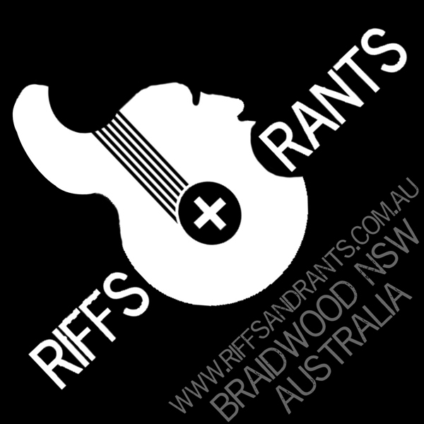RIFFS AND RANTS  logo  GUITAR MAN  Guitar  Rant  riffs  rants  braidwood  canberra SAM MAHER  STEVE MAHER  arts  community arts project  community arts ukulele man
