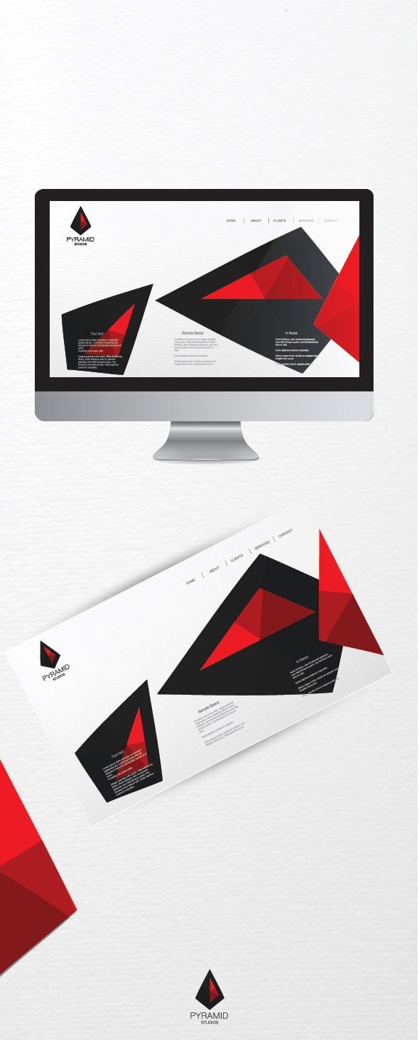 Design Graphic design gráfico acacio santos Kiosaka  logo studios pyramid