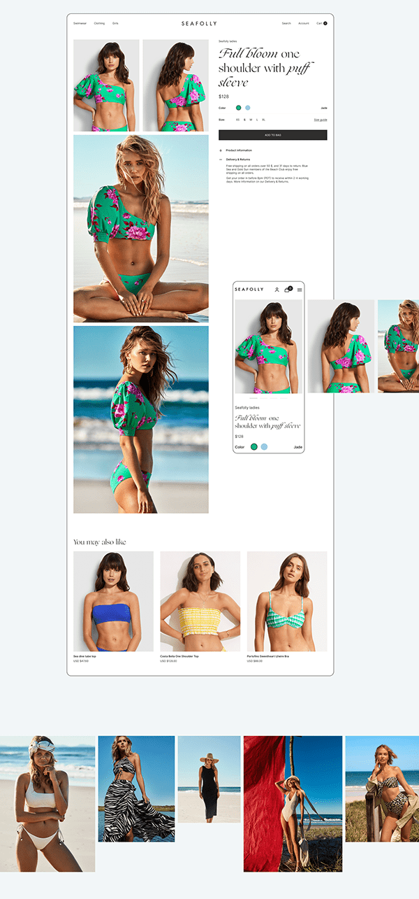 Seafolly - E-Commerce redesign