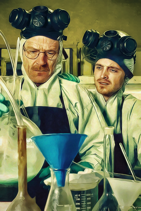 breaking bad walter white AMC tv tv series photoshop wacom