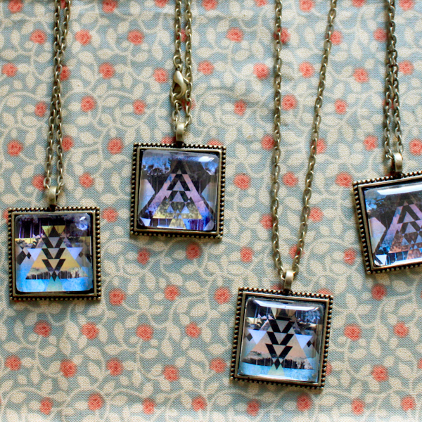 necklaces triangle Landscape jewel