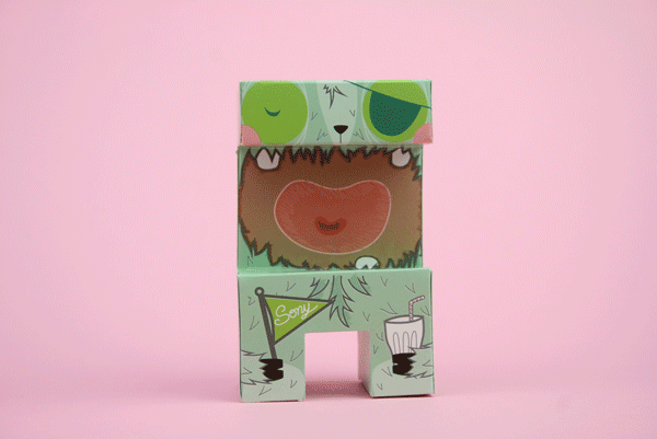 paper toy paper toys art toy art toys Designer toys paper craft Sony xperia sony goat nervous goat toy papertoys party punk