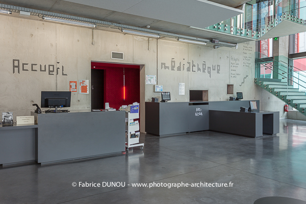 interiors Architecture intérieure mediatheque multimedia library library Multimedia  photographer Photographie photographe architecture Architectural Photographer