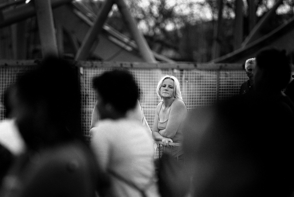 funfair black and white 35mm amusement park south africa old  film africa