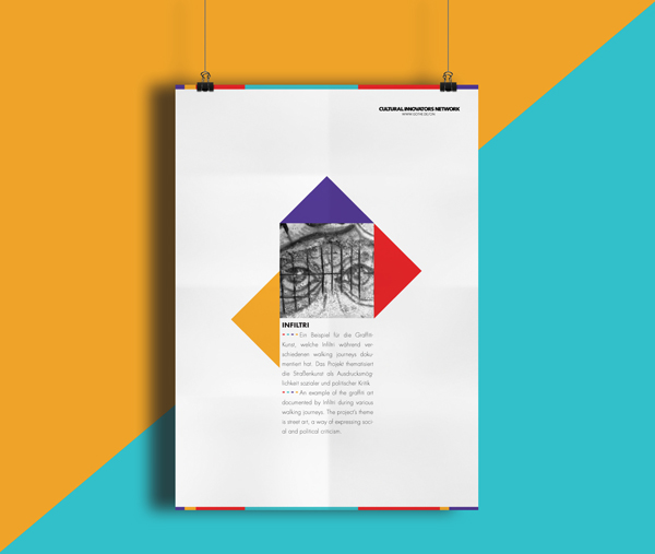 cultural Dynamic Goethe cairo egypt Triangles colorful youth pattern logo stationary tunis Turkey germany gif