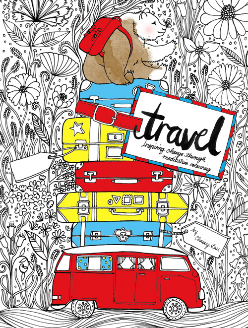 colouring book COLOURING Travel